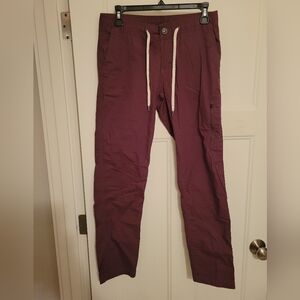 VUORI organic cotton plum pants size Small